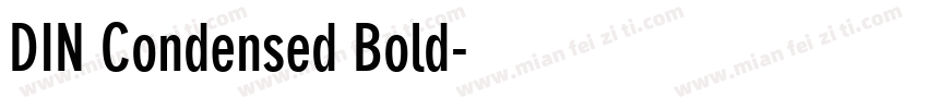 DIN Condensed Bold字体转换